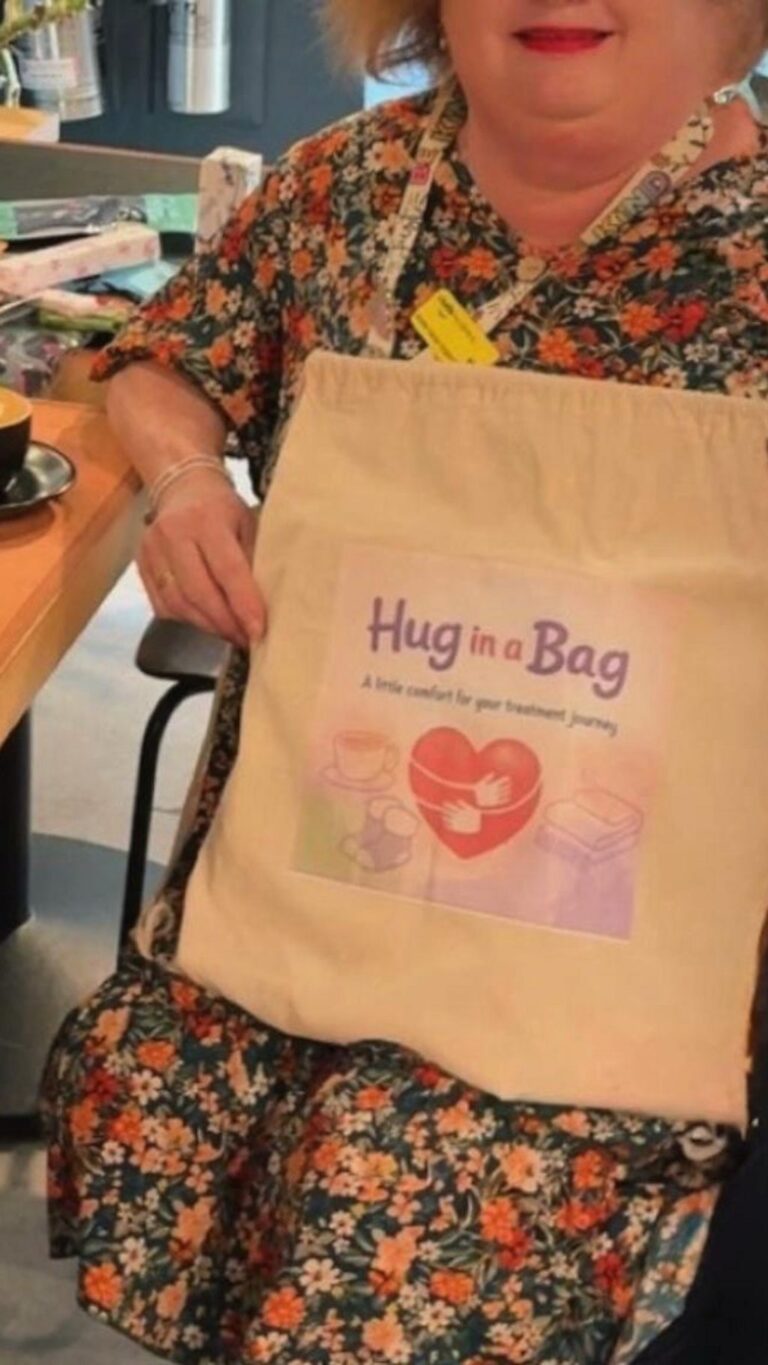 'Hug in a bag' used to comfort cancer patients 'Hug in a bag' used to comfort cancer patients
