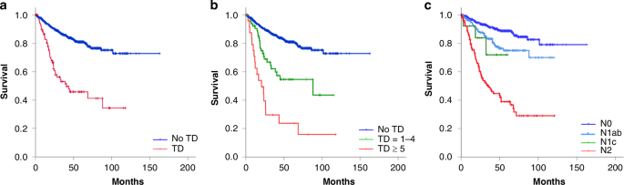 Tumour deposits in colorectal carcinoma are associated with immune evasion and dose-dependent adverse prognosis beyond nodal status Tumour deposits in colorectal carcinoma are associated with immune evasion and dose-dependent adverse prognosis beyond nodal status