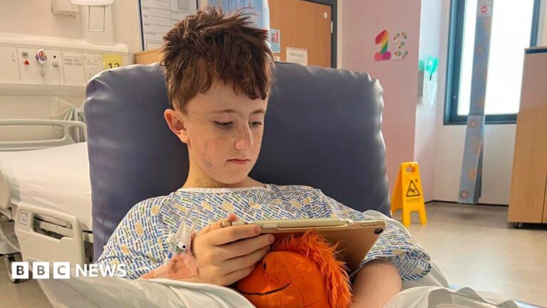 Boy, 13 one of Scotland’s first to undergo innovative brain surgery Graphic representing sunshine with blue sky behind