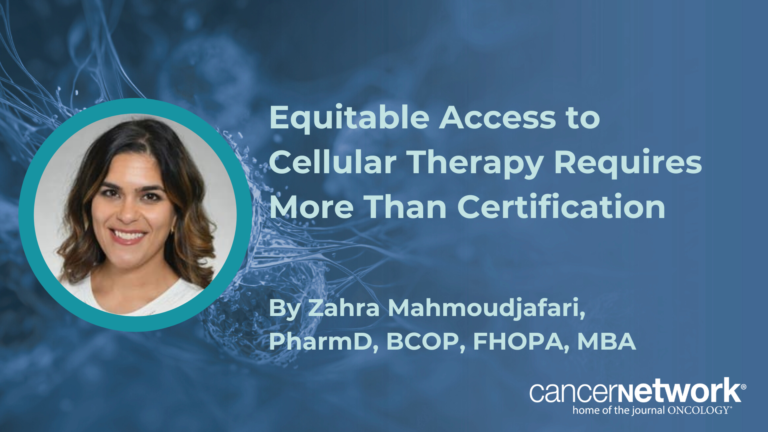 Equitable Access to Cellular Therapy Requires More Than Certification