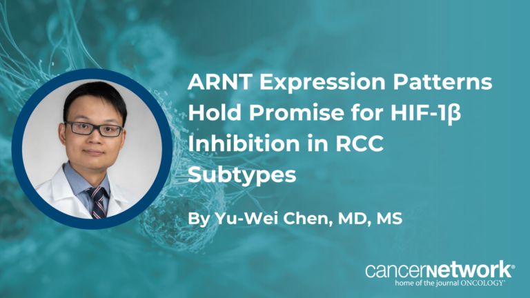 ARNT Expression Patterns Hold Promise for HIF-1β Inhibition in RCC Subtypes Baseline Plasma DKK1 Predicts Deepening Sirexatamab Benefit: © vladim_ka - stock.adobe.com