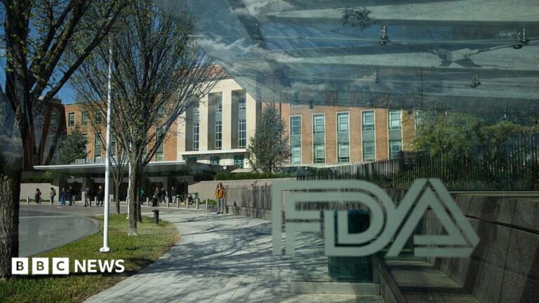 FDA approves breakthrough drug daraxonrasib to treat pancreatic cancer The FDA building is shown