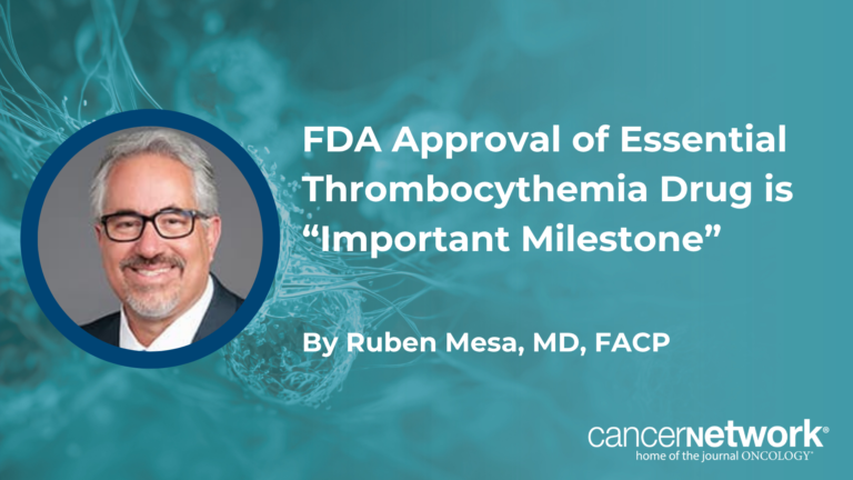 FDA Approval of Essential Thrombocythemia Drug is “Important Milestone” Matthew Matasar, MD, weighed the optimism and uncertainty surrounding AI’s expanding role in cancer drug discovery and clinical practice.