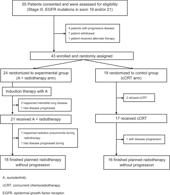 Induction and concurrent aumolertinib with radiotherapy for EGFR-mutated stage III NSCLC: results of phase III ADVANCE trial and real-world validation Induction and concurrent aumolertinib with radiotherapy for EGFR-mutated stage III NSCLC: results of phase III ADVANCE trial and real-world validation