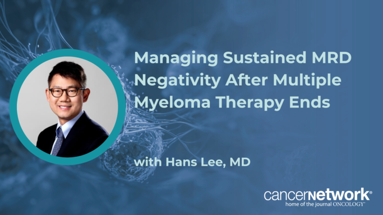 Managing Sustained MRD Negativity After Multiple Myeloma Therapy Ends Sustained MRD Negativity With DVRd Signals Long-Term Survival in NDMM