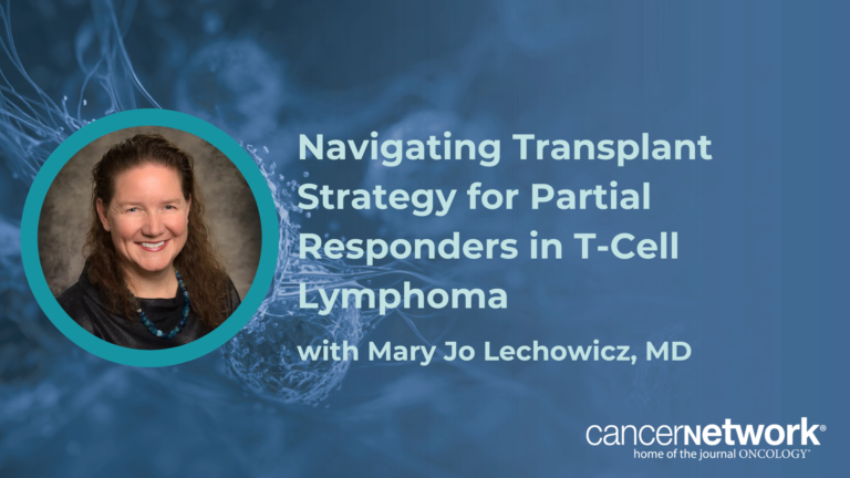 Adult T-cell lymphoma and leukemia may warrant upfront allogeneic transplant, according to Mary Jo Lechowicz, MD.